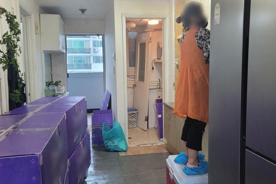 목포시 작업 구역 현장